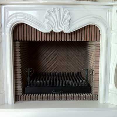 Chimenea Clásica Mármol Blanco