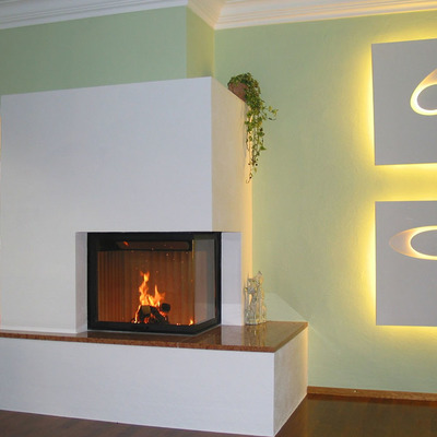 Revestimiento de hogar de leña.