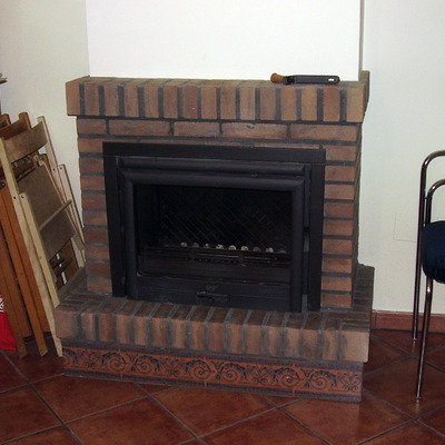 Chimeneas de caset forradas de ladrillo visto