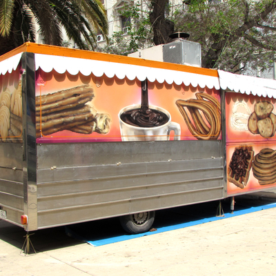 Decoración comercial churrería.