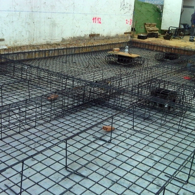 Cimentación por losa de hormigón.