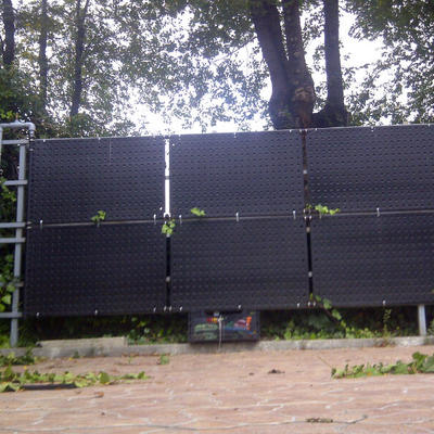 Climatización piscina exterior comunidad de vecinos en Madrid.