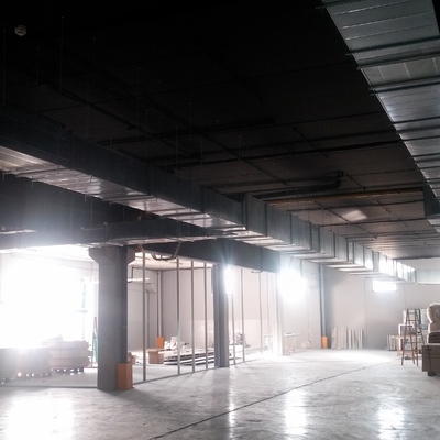 Climatización por conductos tipo metu en industria.