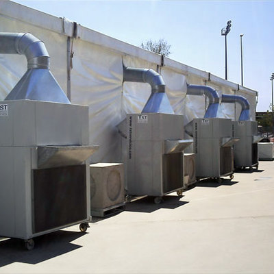Climatización de una carpa