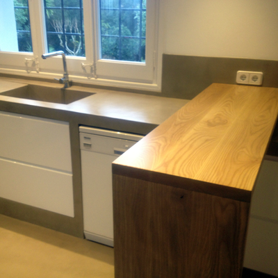 Cocina cemento pulido