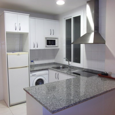 Cocina con peninsula