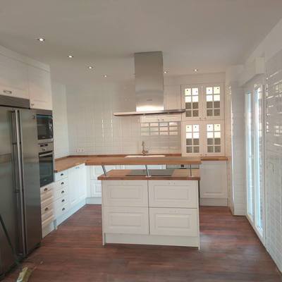 cocina encimera madera maciza