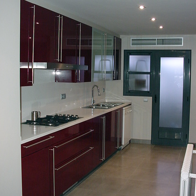 Cocina lacada alto brillo