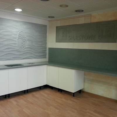 cocina para exposición de estudio rocabella