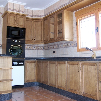 Cocina rústica en roble 