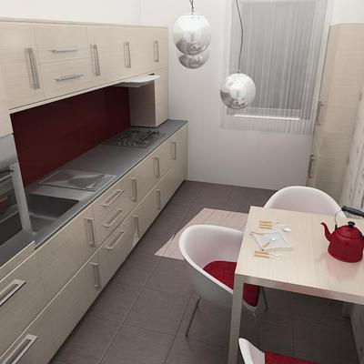 Cocina y muebles de cocina.