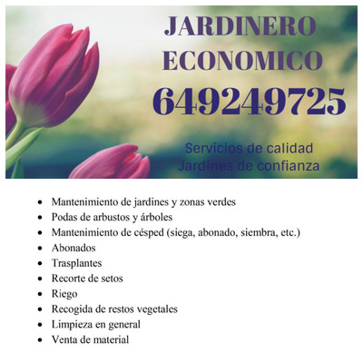 JARDINERO ECONOMICO LOW COST