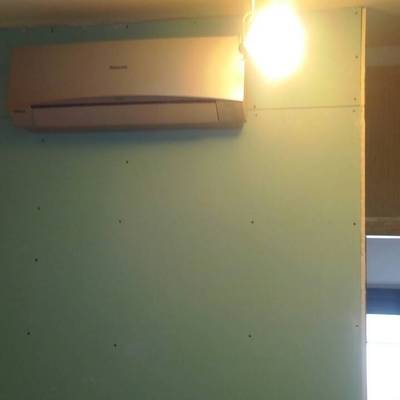 colocacion de aire y pared de pladur