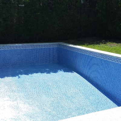 Colocacion de gresite a piscina