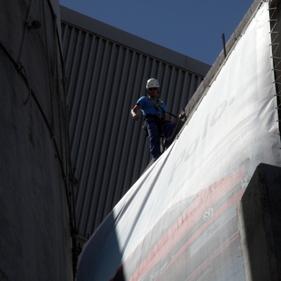 Colocación de lonas 