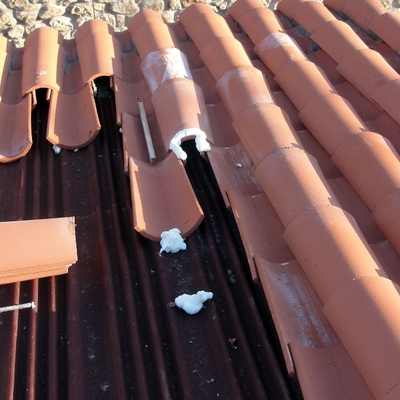 COLOCACIÓN DE TEJA ÁRABE