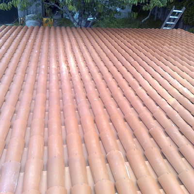 colocacion de teja curva