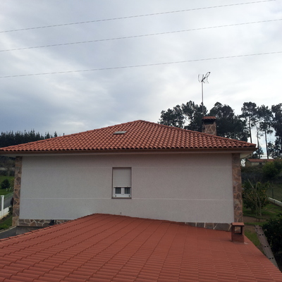 Colocacion de tejado en abegondo