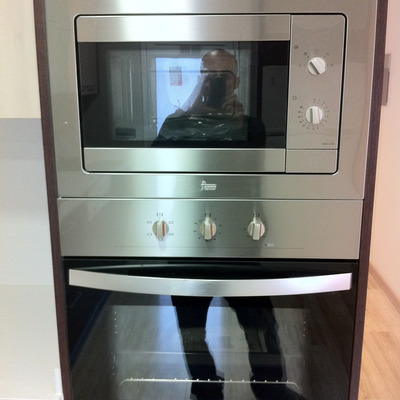 columna vertical para horno y microondas