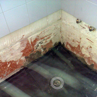 como hacer un plato de ducha de obra