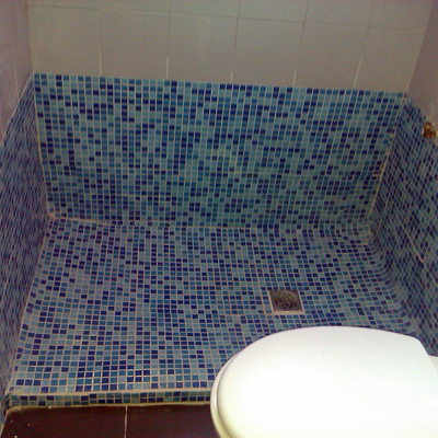 como hacer un plato de ducha de obra