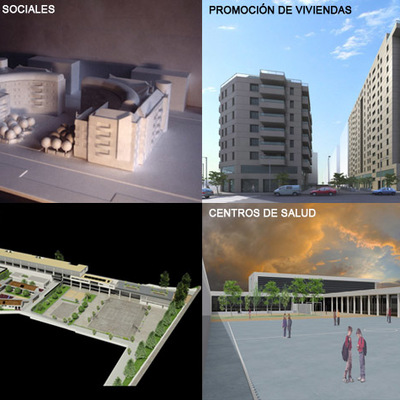 Edificios de viviendas, hoteles, colegios