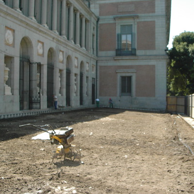 Construcción del Jardín del Museo del Prado