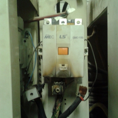 Contactor de potencia quemado