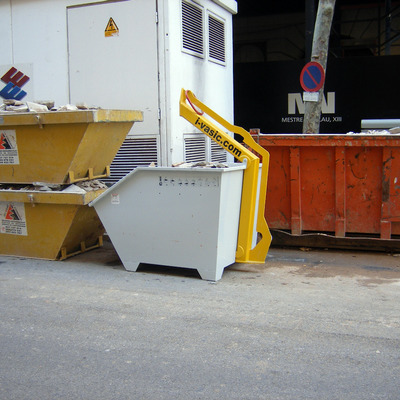 Contenedor de obra basculante de 1,2 m3