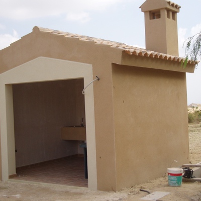 Conversion de cobertizo en barbacoa