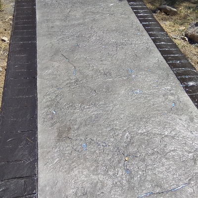 Camino entrada impreso manta gris