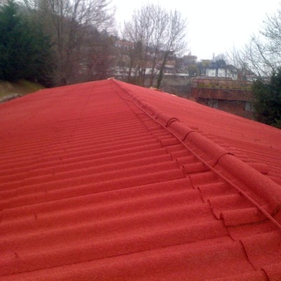 Corcho Proyectado sobre Uralita Amianto