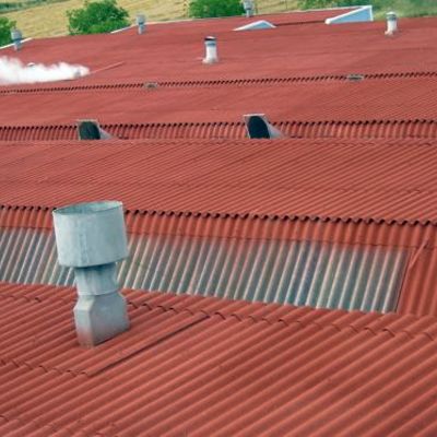 Corcho Proyectado sobre Uralita Amianto