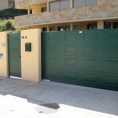 Corredera con cuarterones