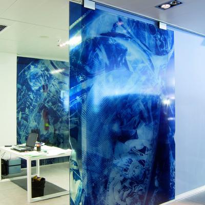 PUERTA DE CRISTAL SERIGRAFIADO