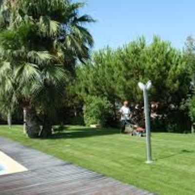 Cortar grandes extensiones del Cesped