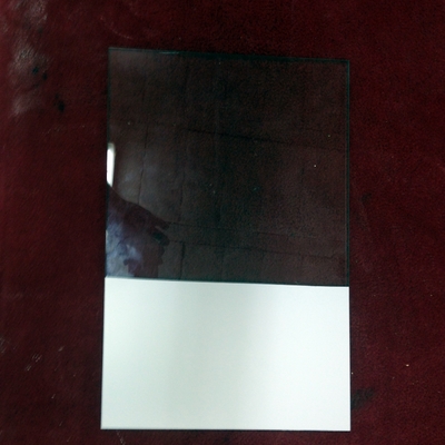 Cristal pintado mitad blanco/ mitad original cristal