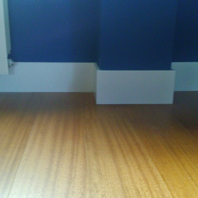 Parquet flotante de Iroco de una lama