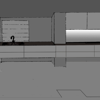 Croquis propuesta diseño cocina