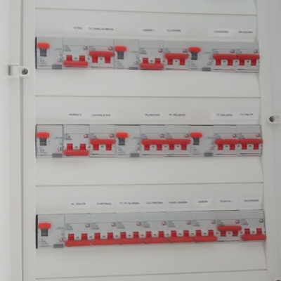Cuadro general de vivienda unifamiliar