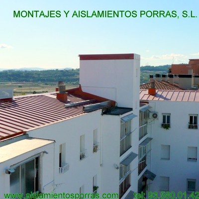 CUBIERTA AISLANTE DE PANEL TERMICO Y REHABILITACION DE FACHADA