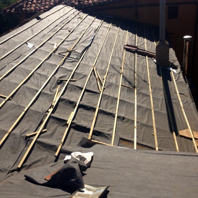 Cubierta realizada en Villanueva del Carnero