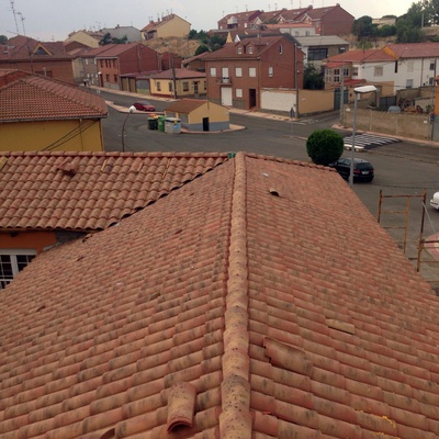 Cubierta realizada en Villanueva del Carnero