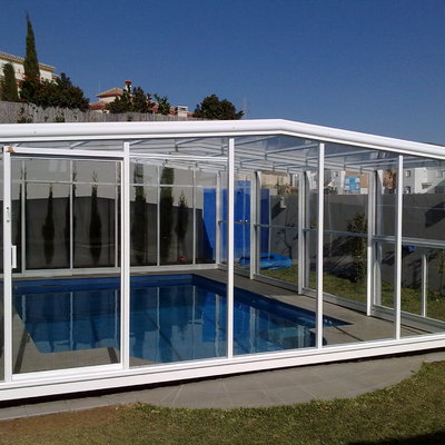 Cubierta telescópica piscina