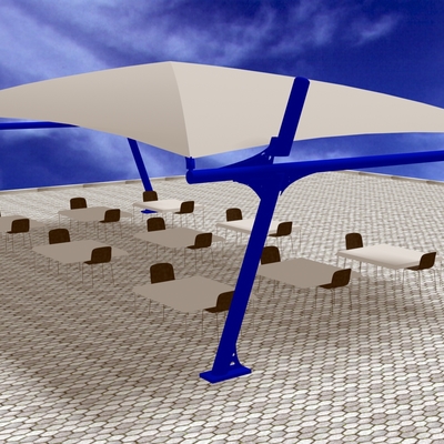 Cubirimiento de pvc cutro pilares