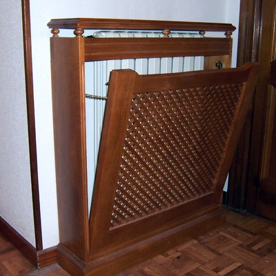 cubre radiador con frente de celosía