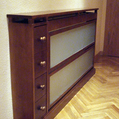 Cubre radiador frente cristal al ácido