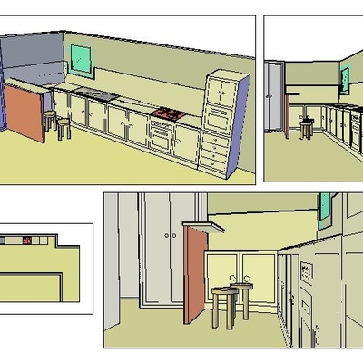 DISEÑO COCINA EN 3D