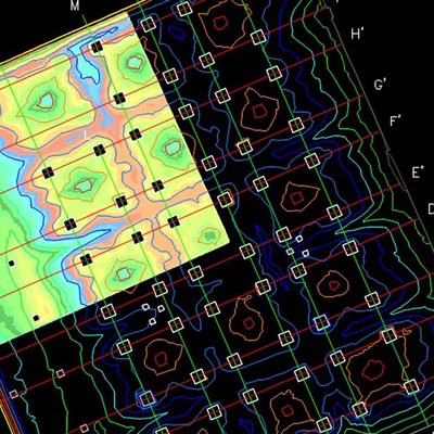 Planos de charcos en nave industrial