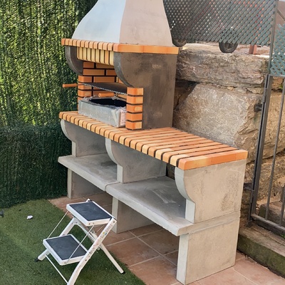 Instalacion de barbacoa de obra